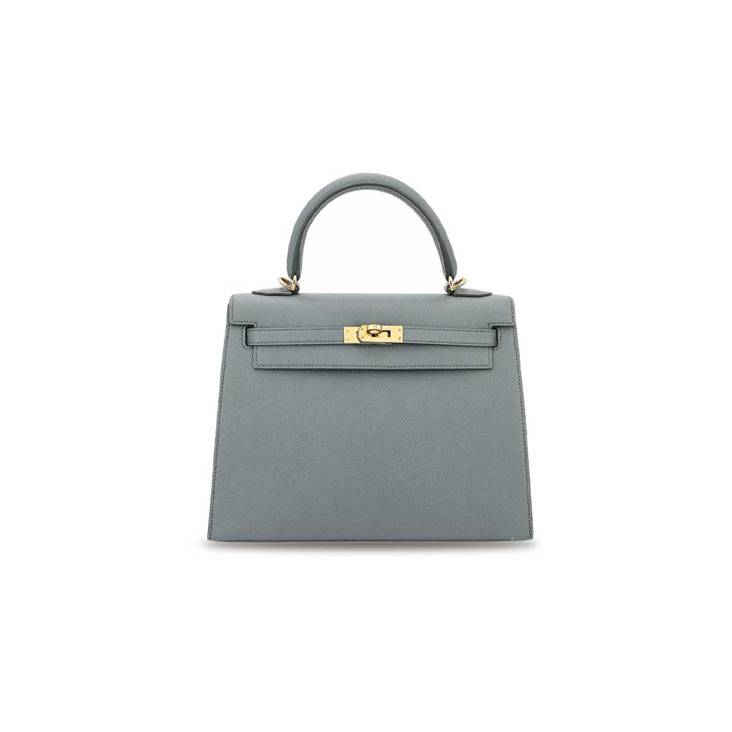 H**mes kelly 25 almond green epsom gold buckle (25*17*7cm)